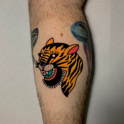 Traditional Tiger Lag Tattoos