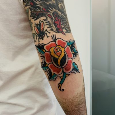 Traditional Rose Lag Tattoos